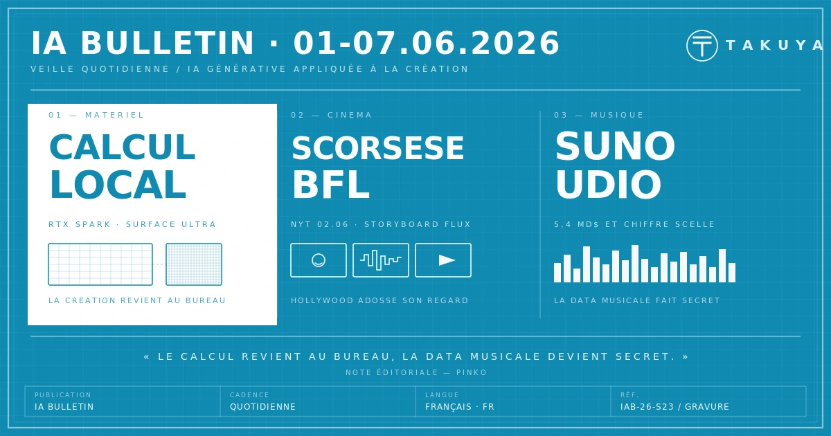 Blueprint IA Bulletin — archive 1 – 7 juin 2026