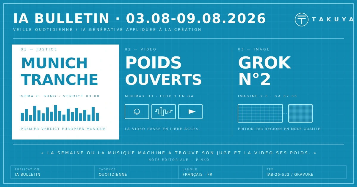 Blueprint IA Bulletin — archive 3 – 9 août 2026