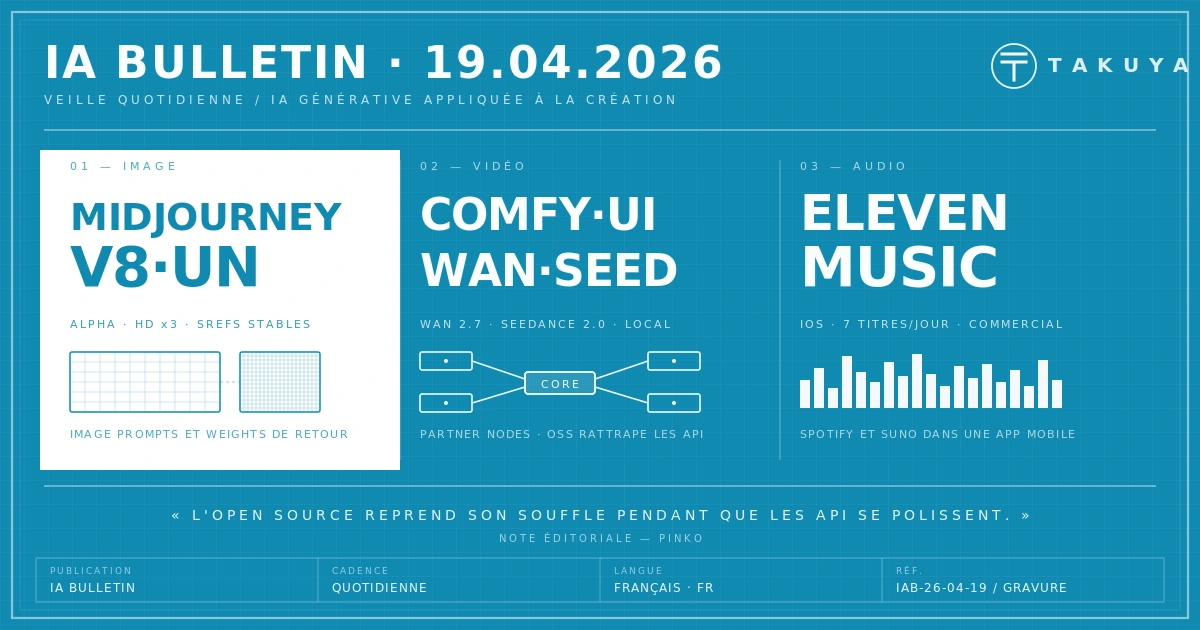 Blueprint IA Bulletin — 19 avril 2026