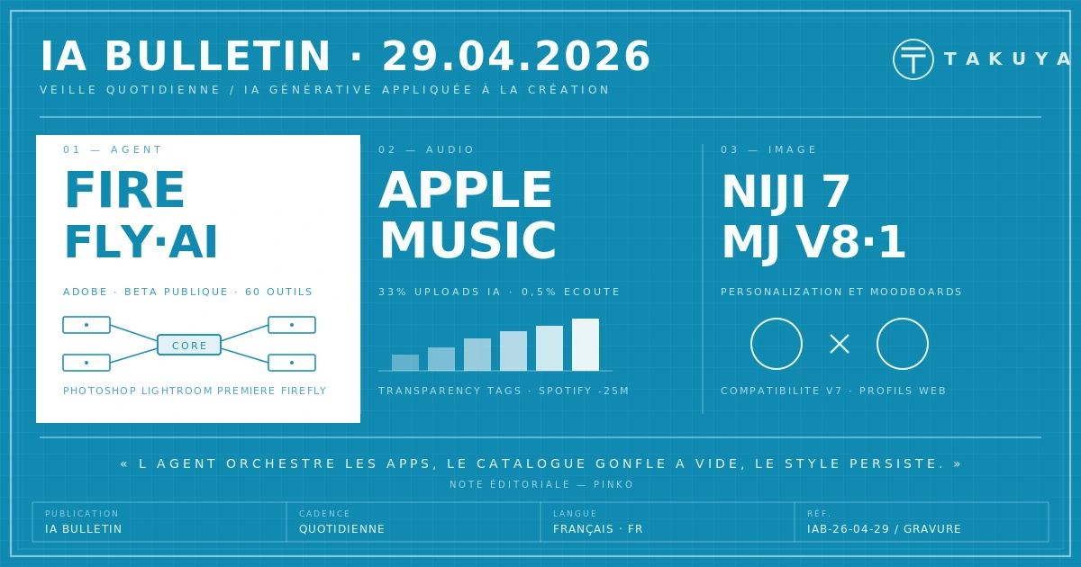 Blueprint IA Bulletin &mdash; 29 avril 2026