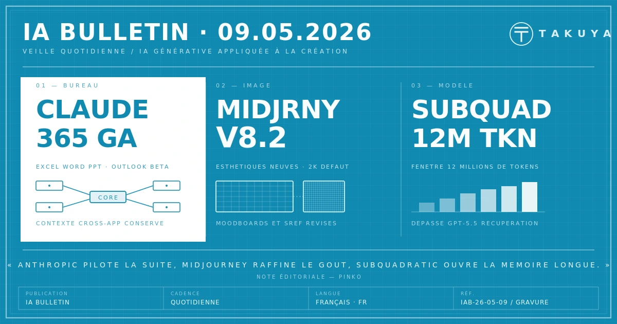 Blueprint IA Bulletin — 9 mai 2026