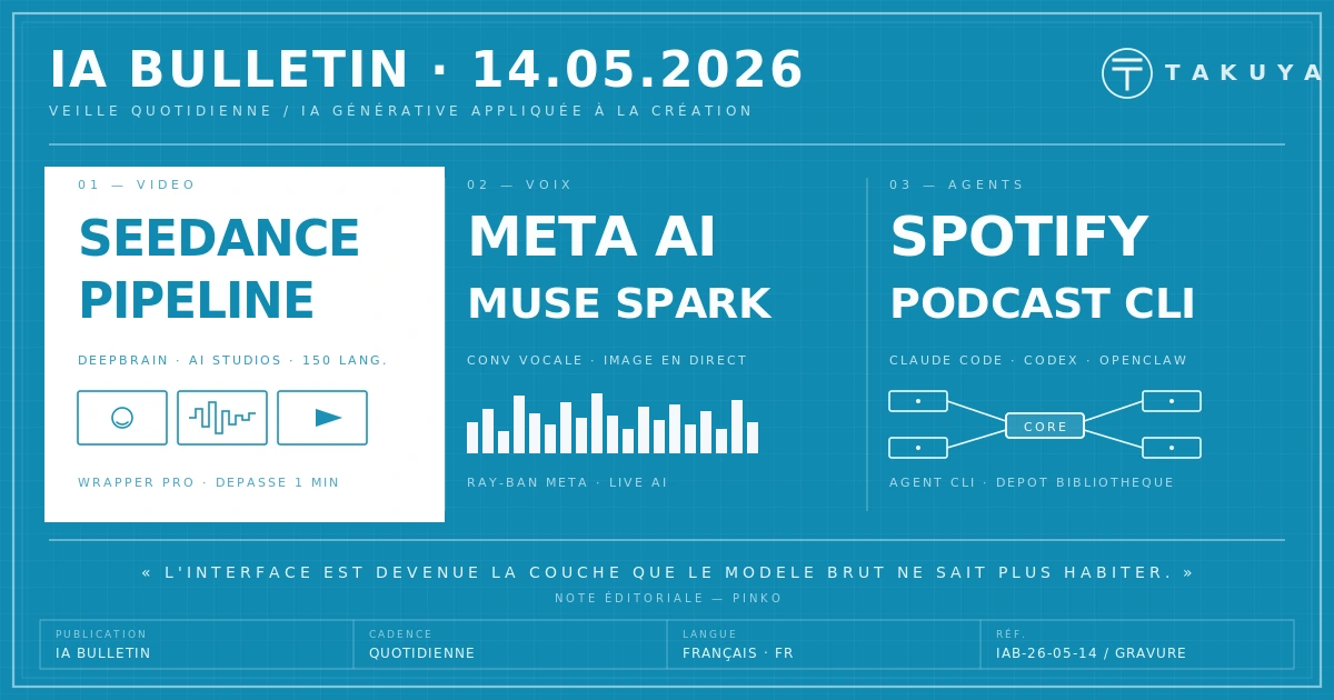 Blueprint IA Bulletin — 14 mai 2026