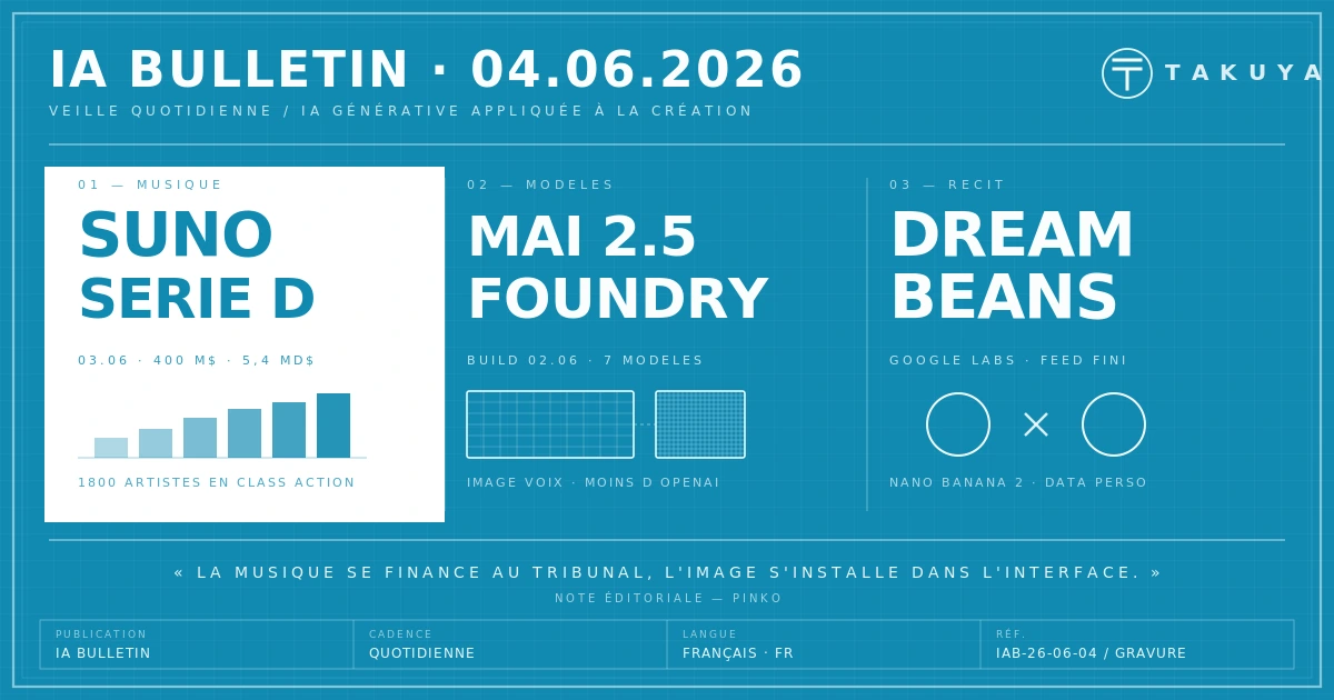 Blueprint IA Bulletin — 4 juin 2026