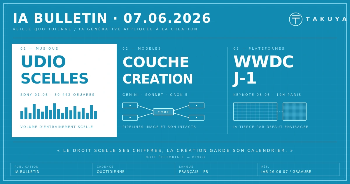 Blueprint IA Bulletin — 7 juin 2026