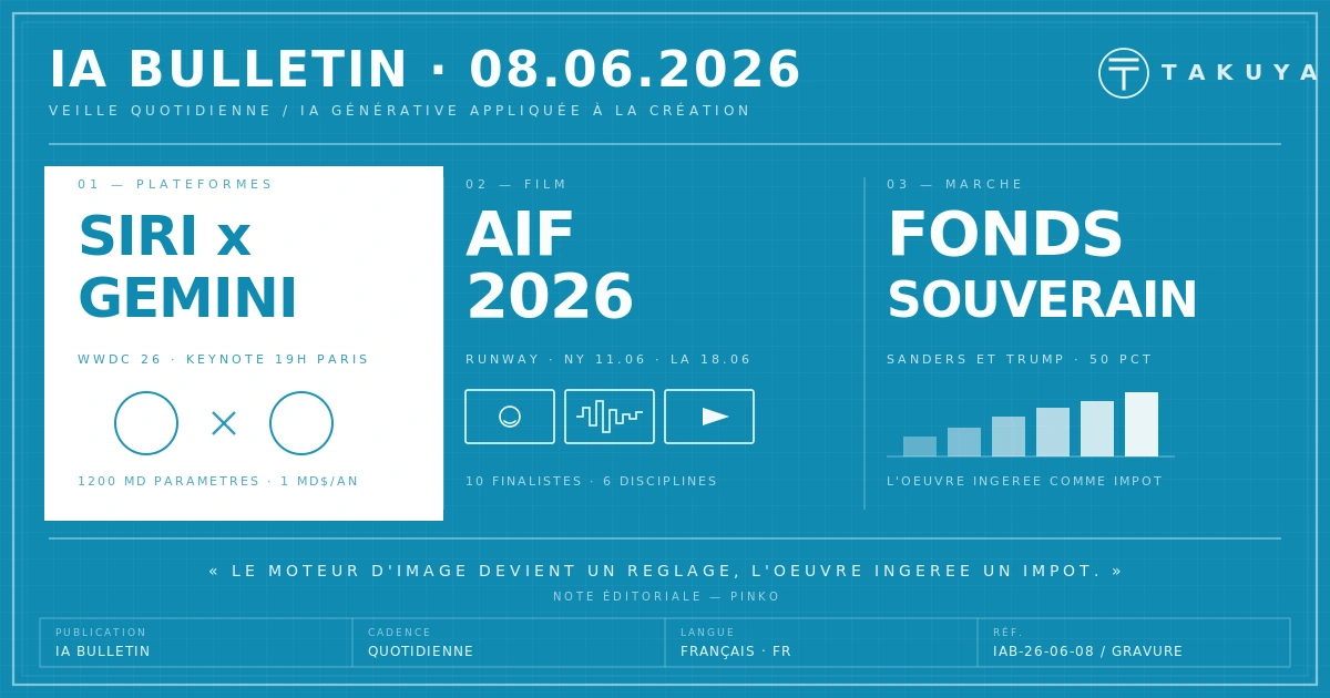Blueprint IA Bulletin — 8 juin 2026