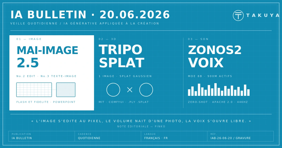Blueprint IA Bulletin — 20 juin 2026
