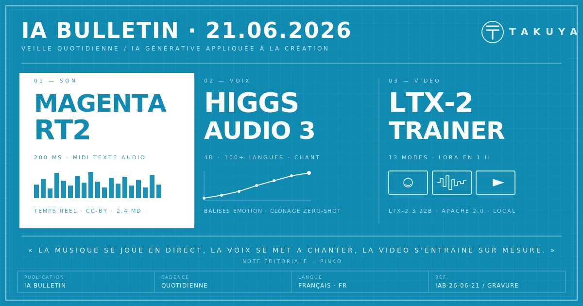 Blueprint IA Bulletin — 21 juin 2026