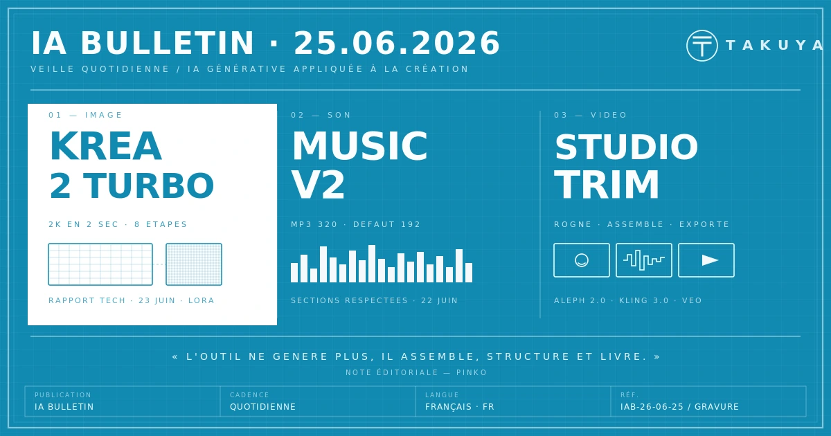 Blueprint IA Bulletin — 25 juin 2026
