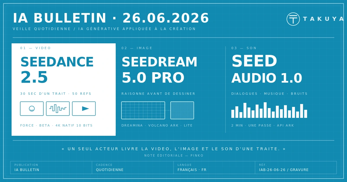 Blueprint IA Bulletin — 26 juin 2026