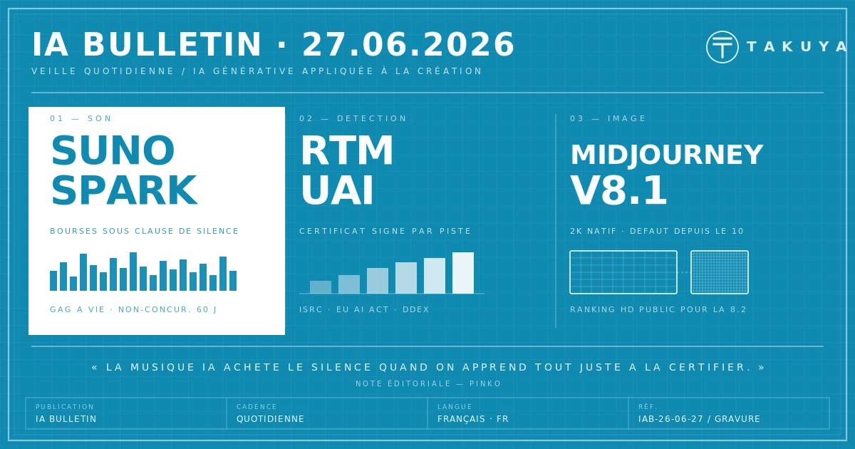 Blueprint IA Bulletin — 27 juin 2026