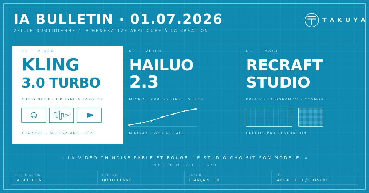 Blueprint IA Bulletin — 1er juillet 2026