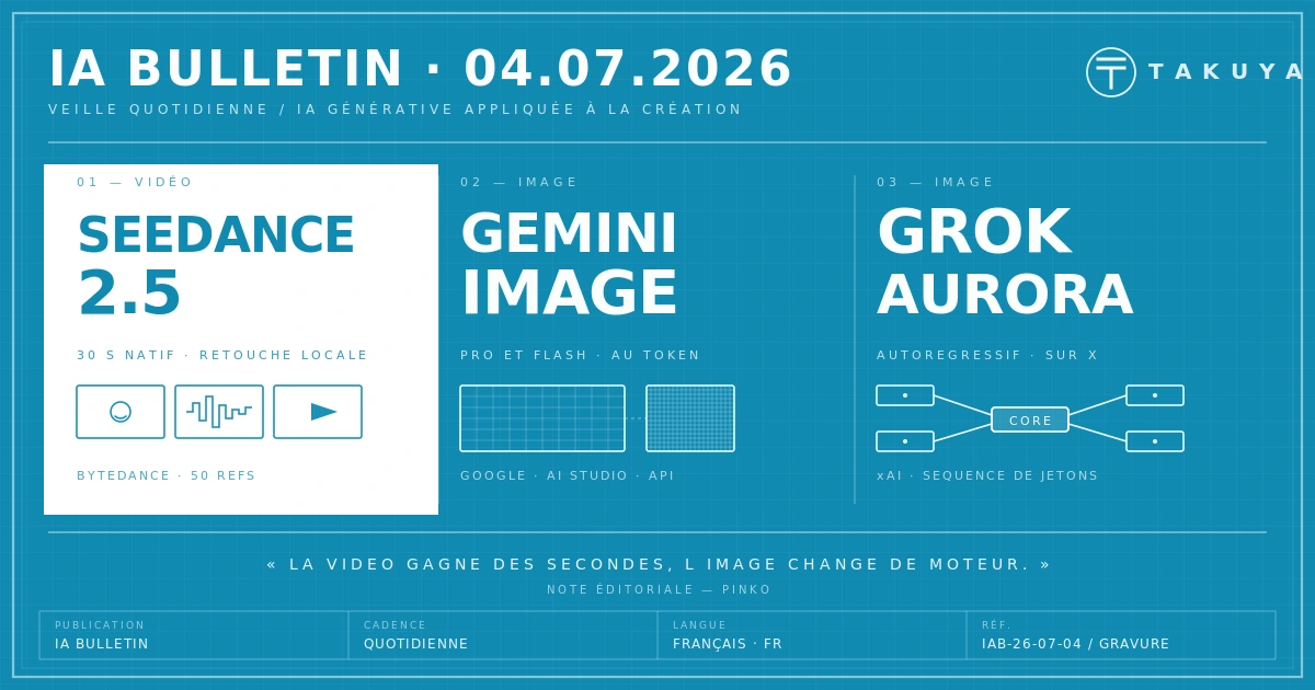 Blueprint IA Bulletin — 4 juillet 2026
