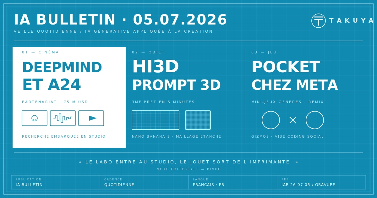 Blueprint IA Bulletin — 5 juillet 2026