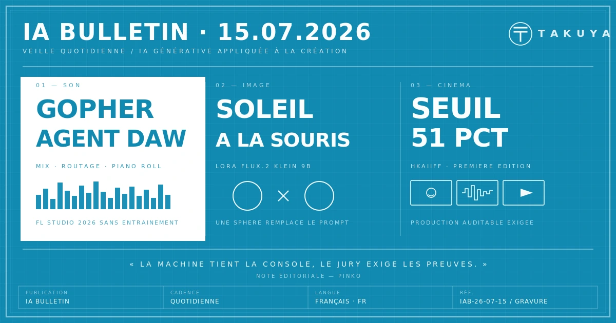 Blueprint IA Bulletin — 15 juillet 2026