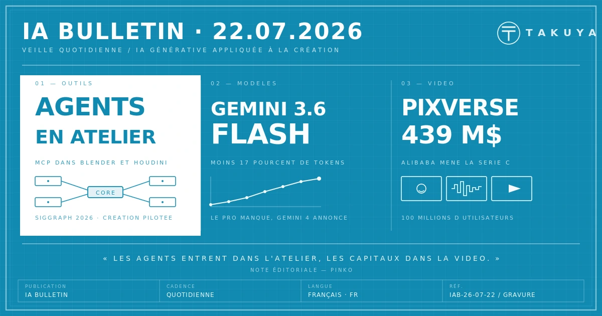Blueprint IA Bulletin — 22 juillet 2026