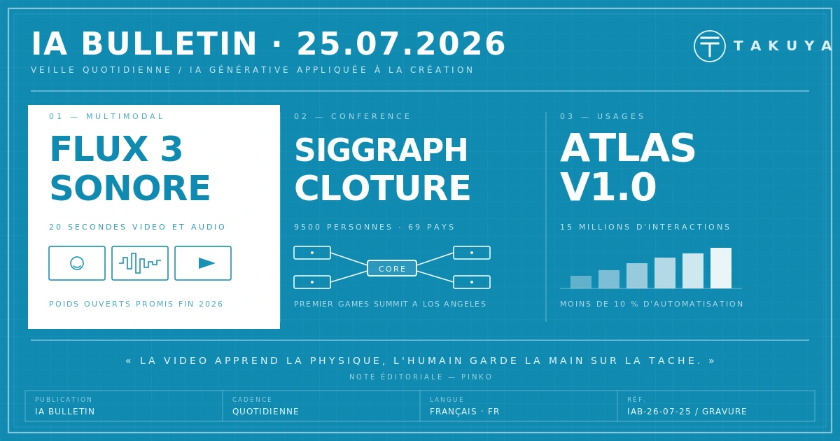 Blueprint IA Bulletin — 25 juillet 2026