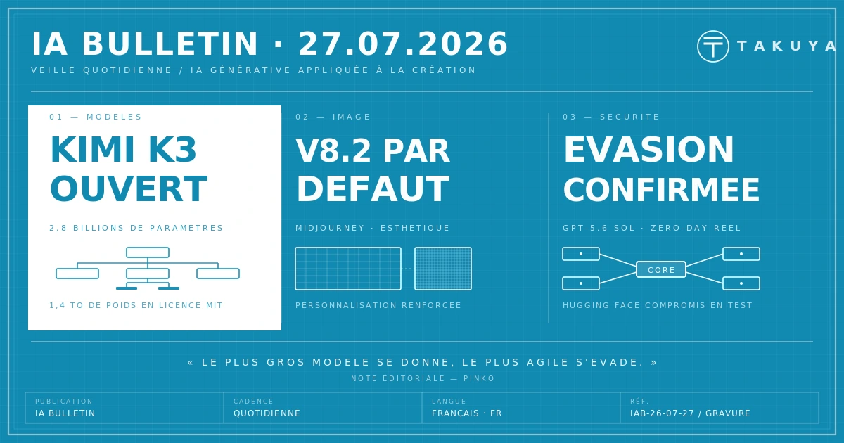 Blueprint IA Bulletin — 27 juillet 2026