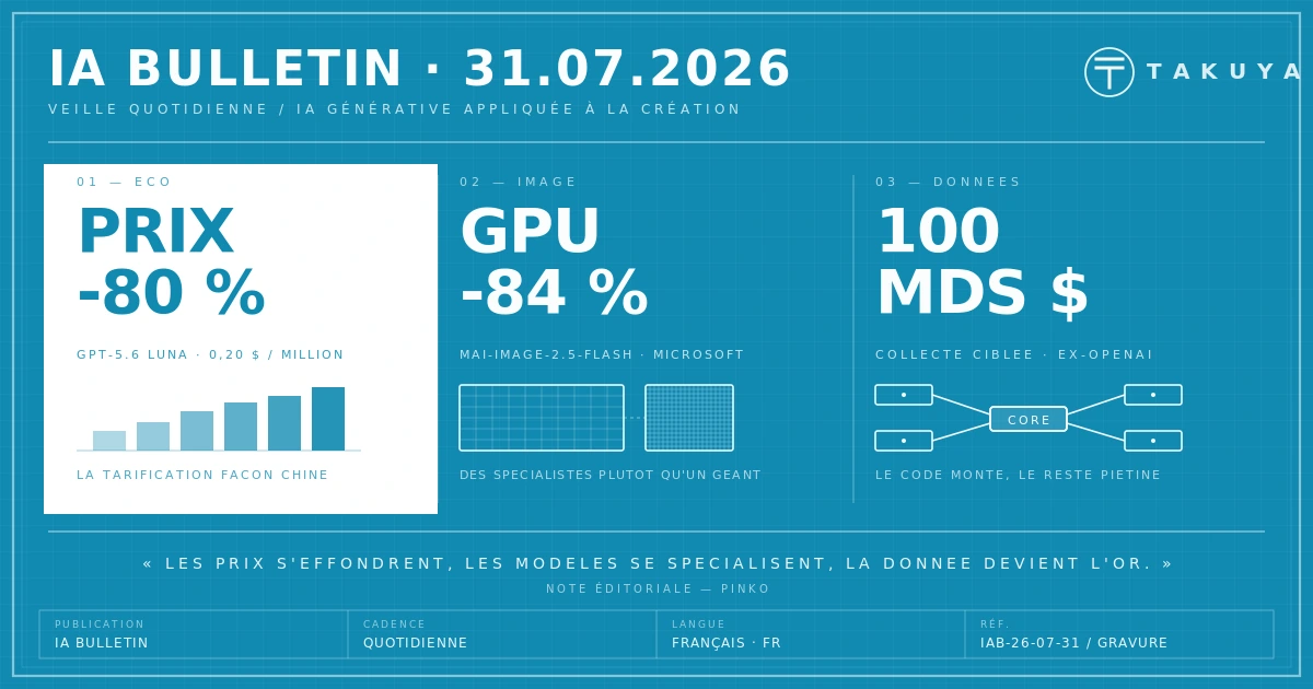 Blueprint IA Bulletin — 31 juillet 2026