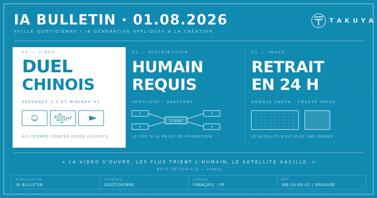 Blueprint IA Bulletin — 1er août 2026