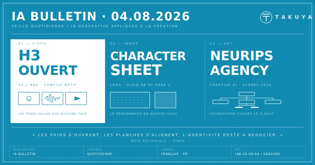 Blueprint IA Bulletin — 4 août 2026