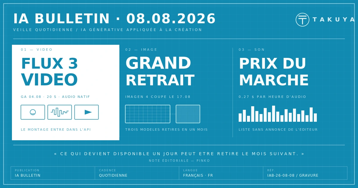 Blueprint IA Bulletin — 8 août 2026