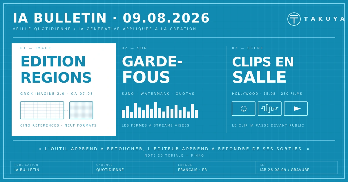 Blueprint IA Bulletin — 9 août 2026