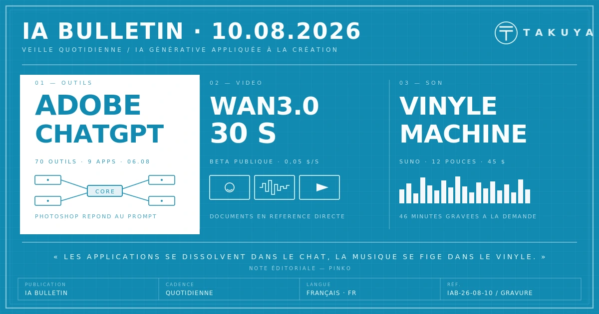 Blueprint IA Bulletin — 10 août 2026