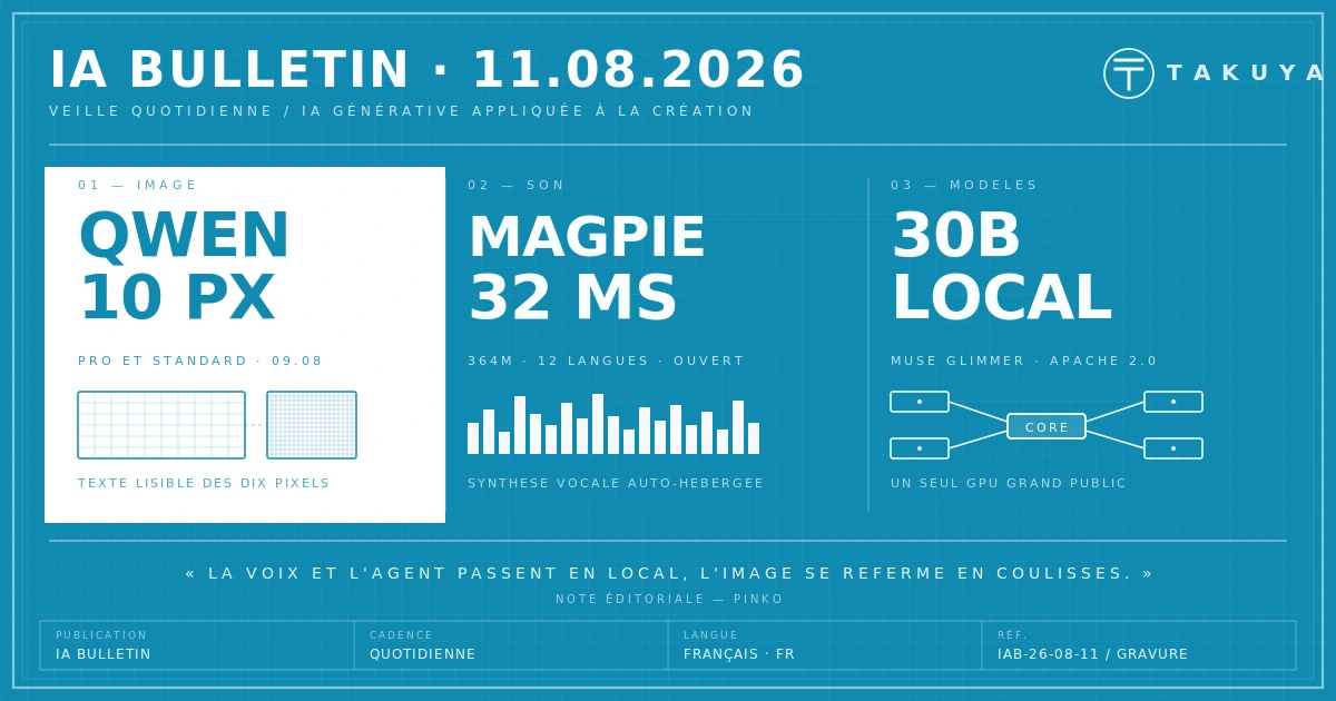 Blueprint IA Bulletin — 11 août 2026