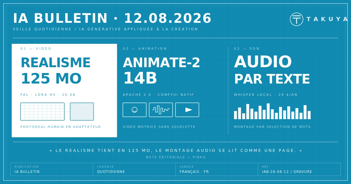 Blueprint IA Bulletin — 12 août 2026