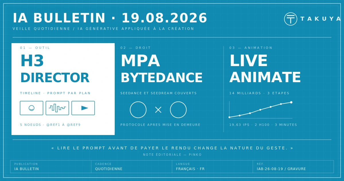 Blueprint IA Bulletin — 19 août 2026