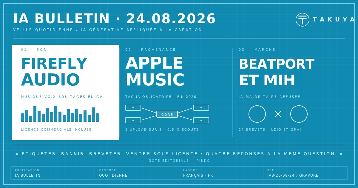 Blueprint IA Bulletin — 24 août 2026