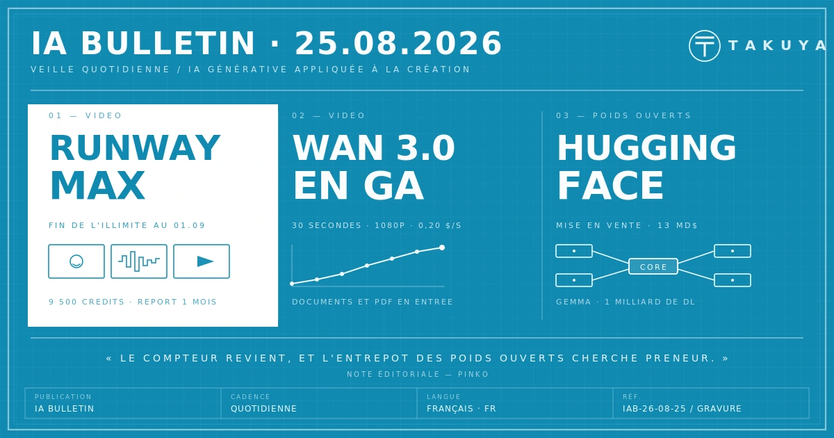 Blueprint IA Bulletin — 25 août 2026