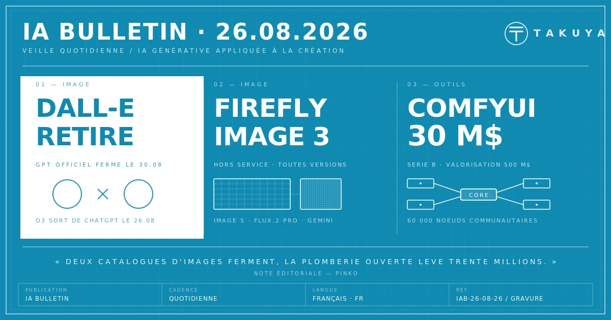 Blueprint IA Bulletin — 26 août 2026