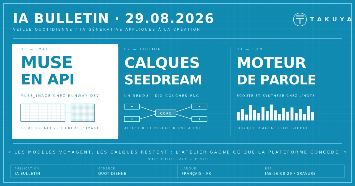 Blueprint IA Bulletin — 29 août 2026