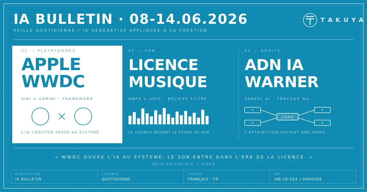 Blueprint IA Bulletin — archive 8 – 14 juin 2026
