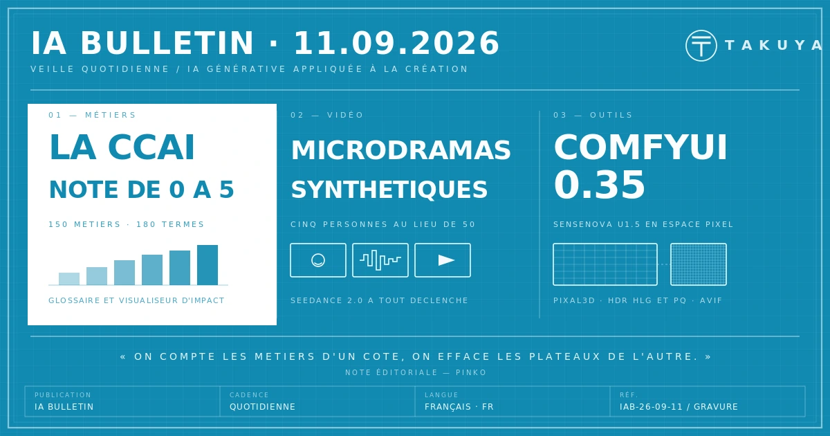 Blueprint IA Bulletin — 11 septembre 2026