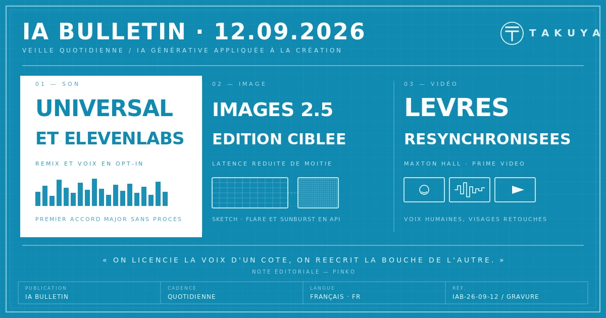 Blueprint IA Bulletin — 12 septembre 2026