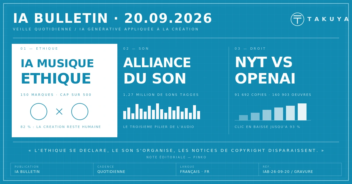 Blueprint IA Bulletin — 20 septembre 2026