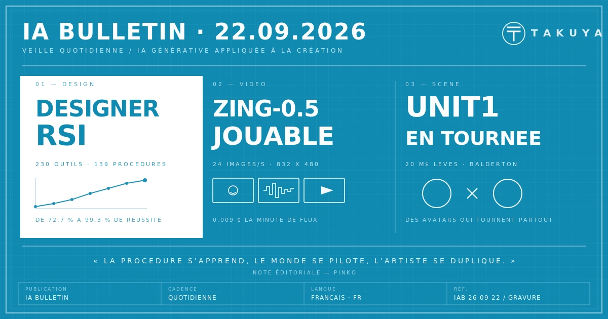 Blueprint IA Bulletin — 22 septembre 2026