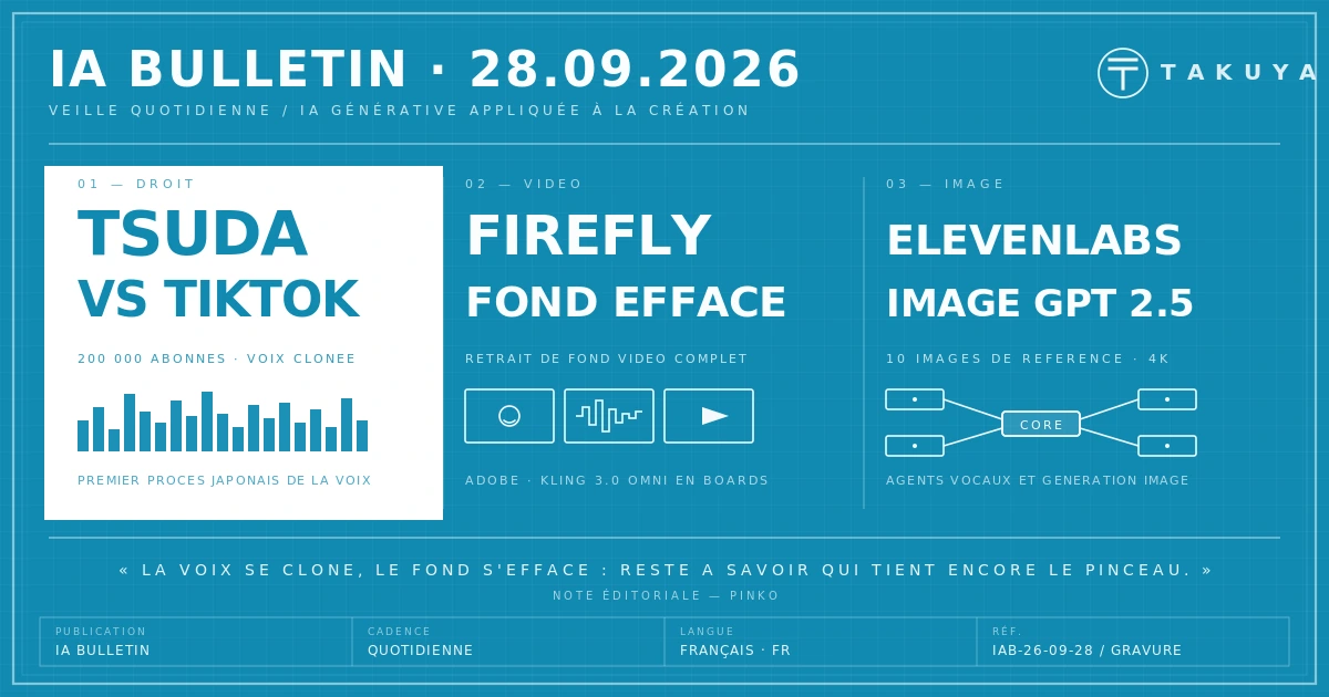 Blueprint IA Bulletin — 28 septembre 2026
