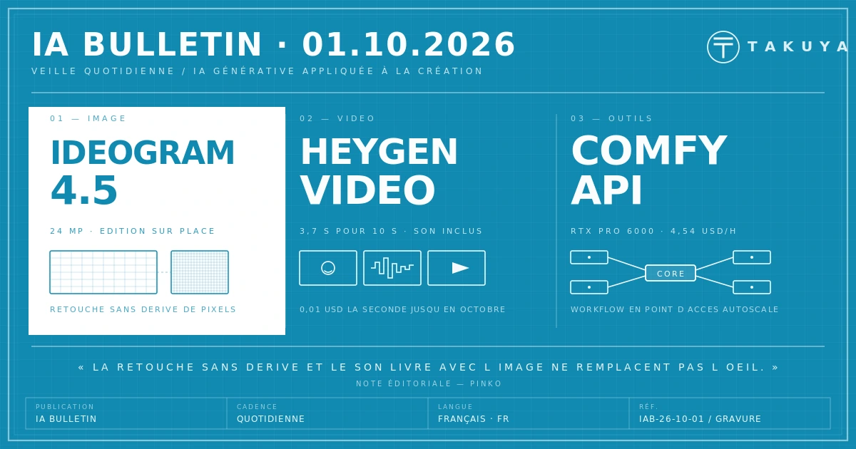 Blueprint IA Bulletin — 1er octobre 2026