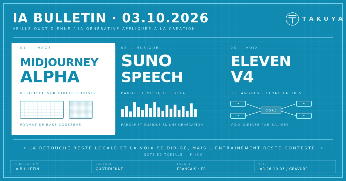 Blueprint IA Bulletin — 3 octobre 2026