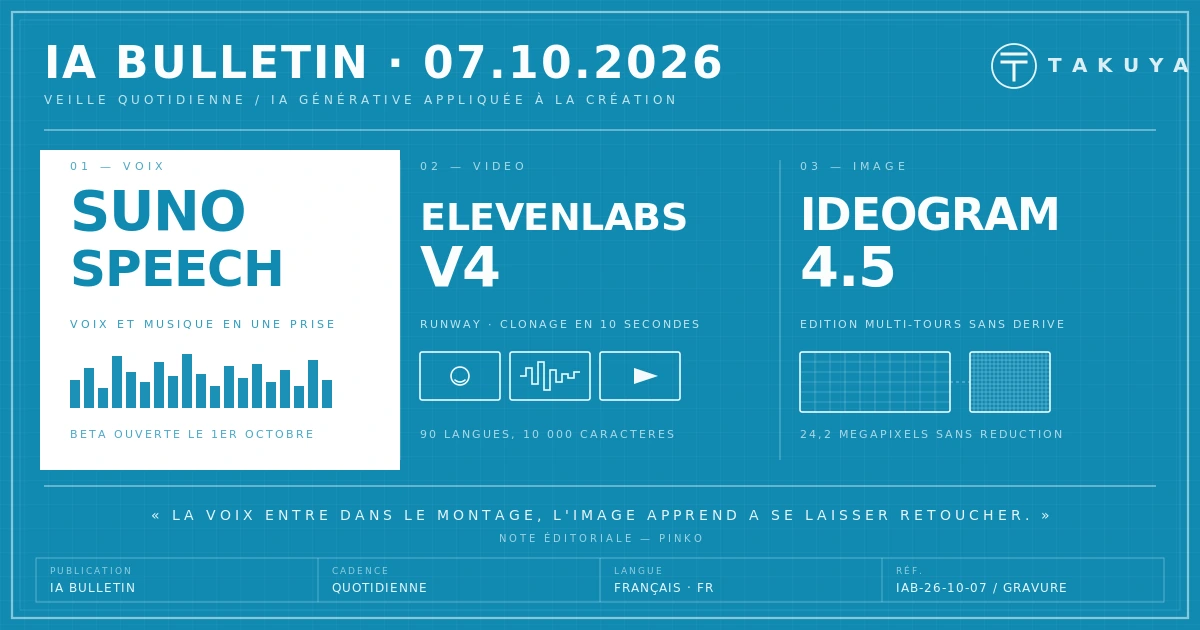 Blueprint IA Bulletin — 7 octobre 2026
