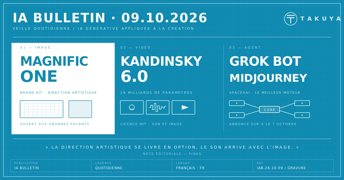 Blueprint IA Bulletin — 9 octobre 2026