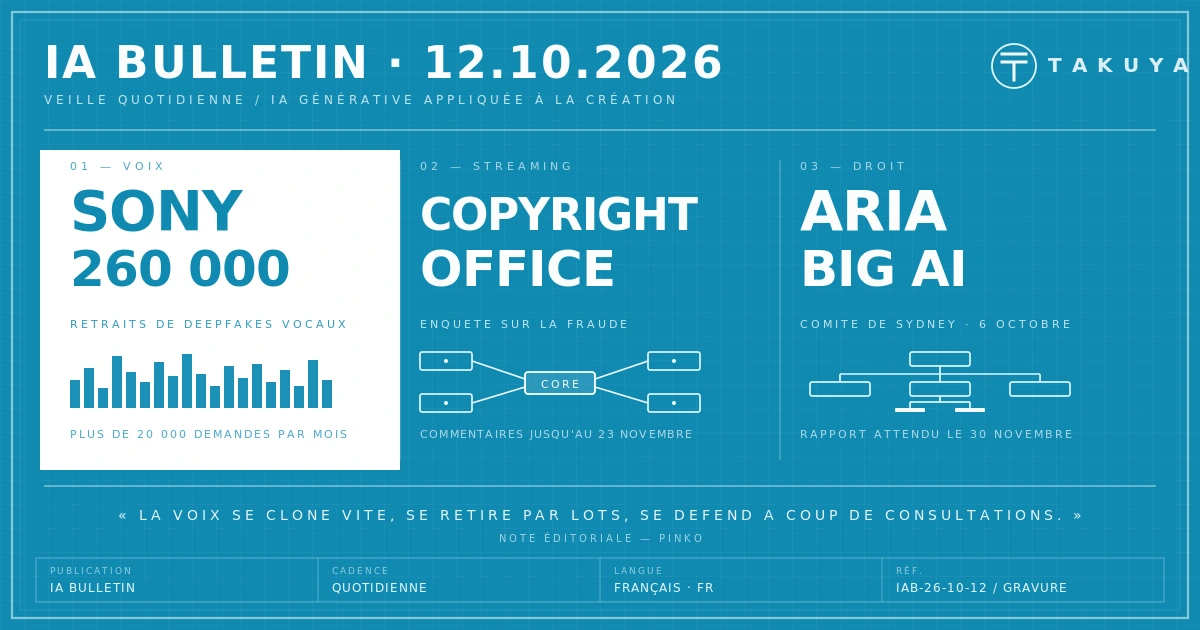 Blueprint IA Bulletin — 12 octobre 2026