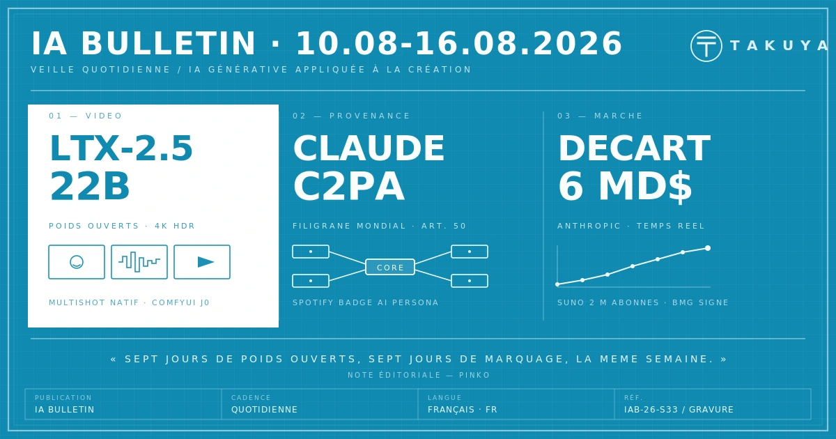 Blueprint IA Bulletin — archive 10 – 16 août 2026