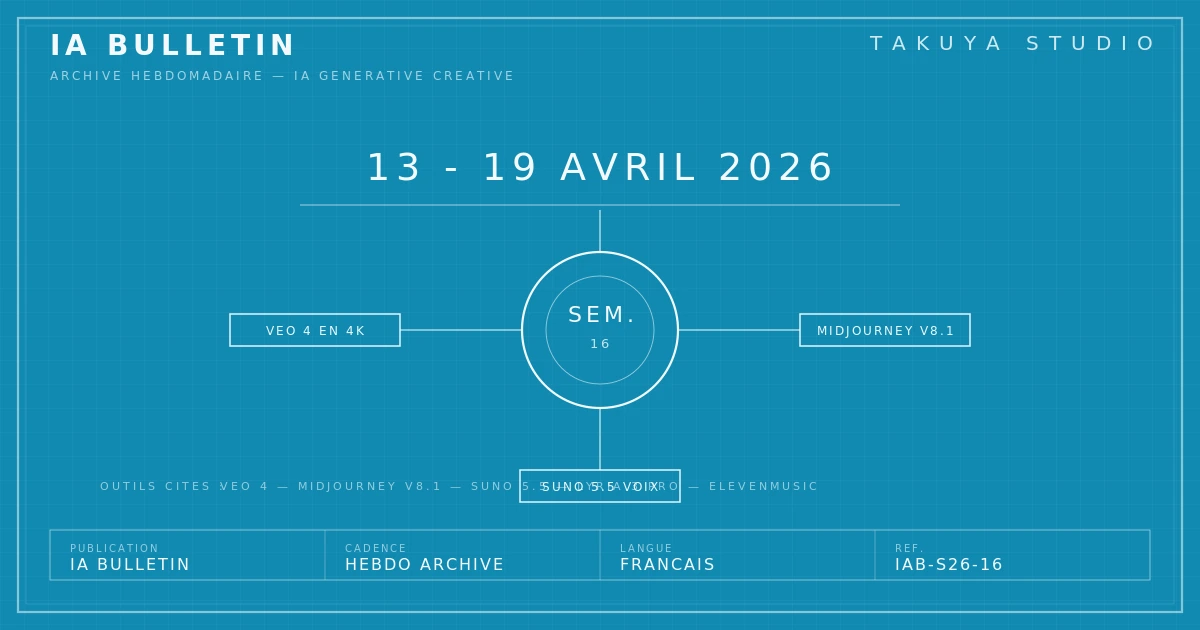 Blueprint IA Bulletin — archive 13–19 avril 2026