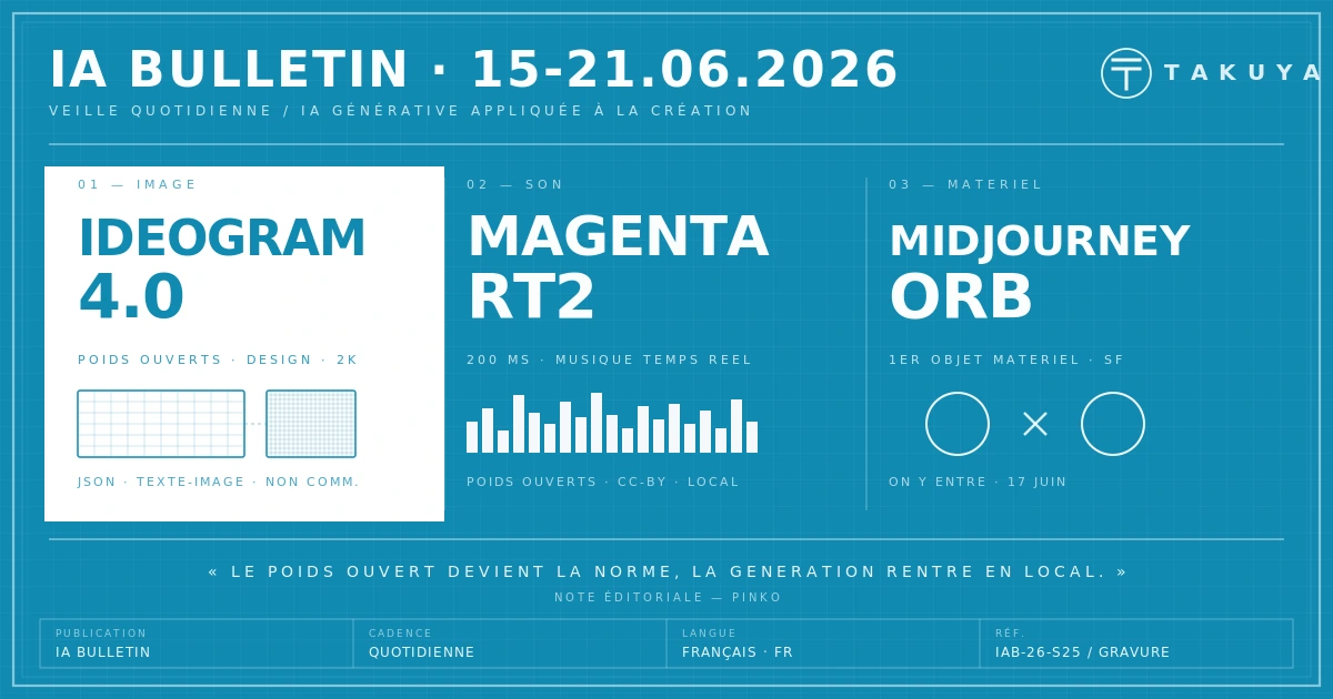 Blueprint IA Bulletin — archive 15 – 21 juin 2026