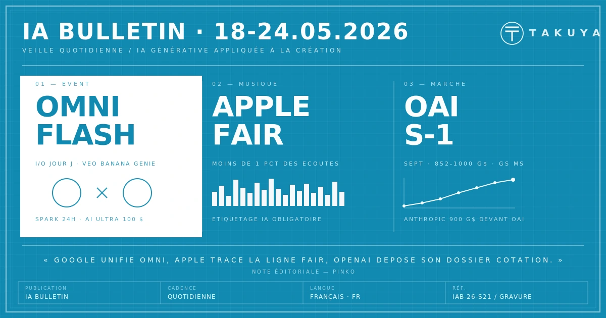 Blueprint IA Bulletin — archive 18 – 24 mai 2026