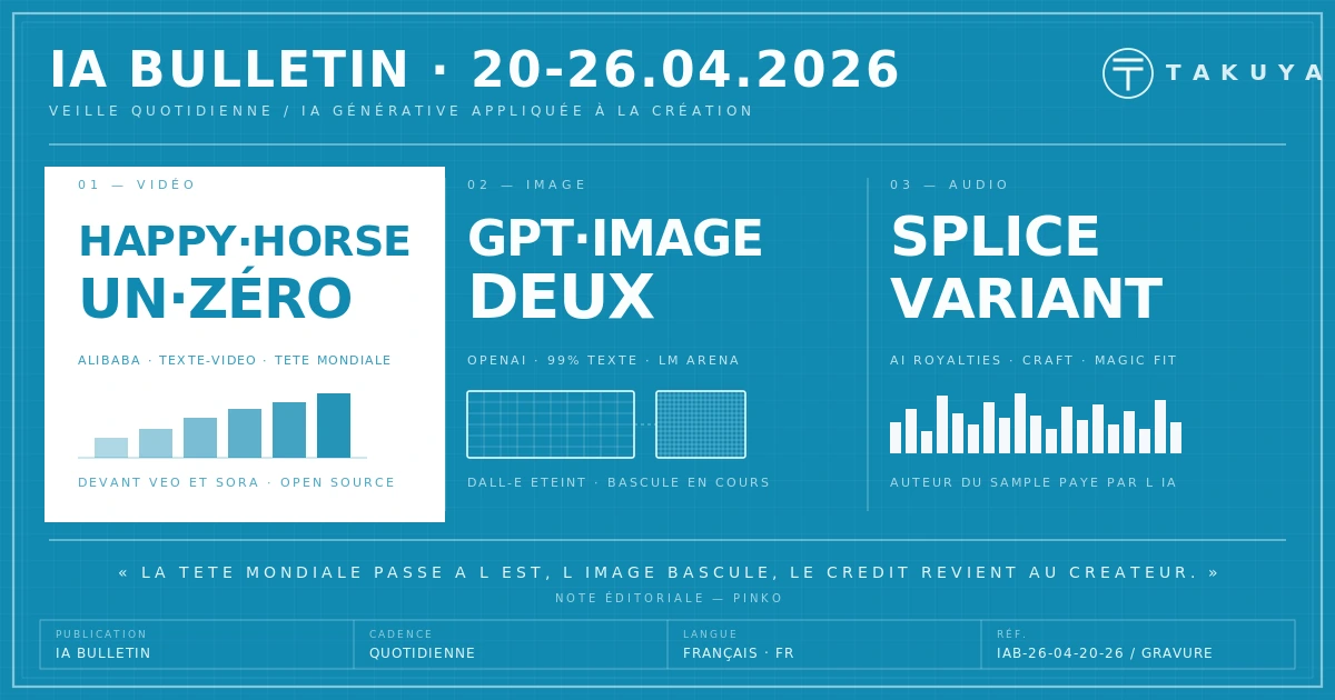 Blueprint IA Bulletin — archive 20–26 avril 2026